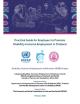 a cover of the guide which has the upper part in Blue and lower part in white. On the upper part, there are line drawing of people hands up at a meeting table. There are logos of ESCAP, DEP and APCD at the lower part with the publication title. 