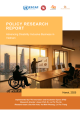 A cover page with a group of people in a meeting room. 